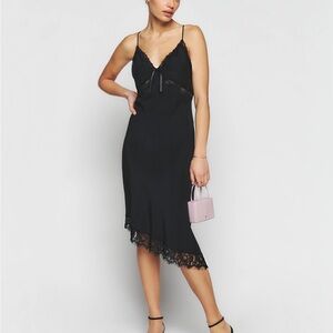 Reformation Milania Silk Dress